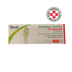 Diclofenac Teva BV 20 Mg/g Gel Per Dolori Muscolari 100 G - Farmaci per dolori muscolari e articolari - 047883107 - Teva B. V...