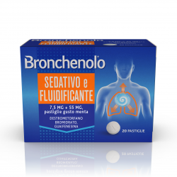 Bronchenolo Sedativo e Fluidificante 20 Pastiglie Menta - Farmaci per tosse secca e grassa - 026564094 - Bronchenolo - € 5,67