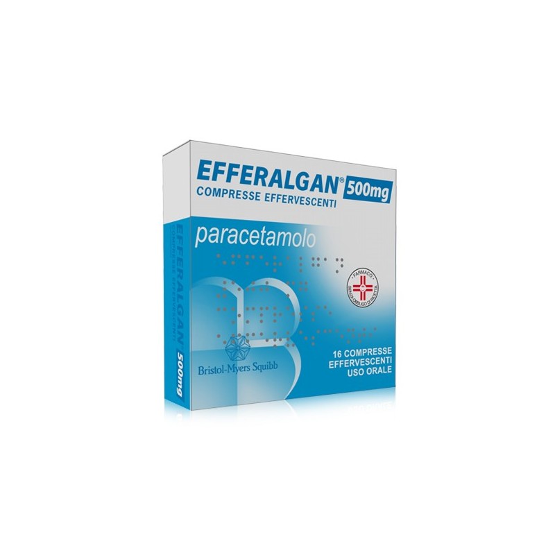 Efferalgan 500 Mg Paracetamolo 16 Compresse Effervescenti - Farmaci per dolori muscolari e articolari - 026608036 - Efferalga...