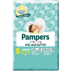 Fater Pampers Baby Dry Pannolini Downcount Junior 16 Pezzi - Pannolini - 984235945 - Fater - € 8,99