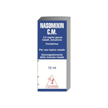 Teofarma Nasomixin C.m. 2,5 Mg/ml Gocce Nasali, Soluzione - Rimedi vari - 038070013 - Teofarma - € 8,75