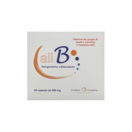 Global Pharma All B Integratore Multivitaminico 30 Capsule - Vitamine e sali minerali - 930884919 - Global Pharma - € 14,26