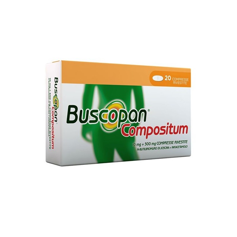 Buscopan Compositum Dolori Gastrointestinali 20 Compresse Rivestite - Farmaci per dolori addominali - 029454042 - Buscopan - ...