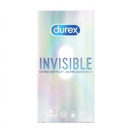 Durex Invisible Profilattico Ultra Sottile 6 Pezzi - Profilattici e Contraccettivi - 970335232 - Durex - € 7,19