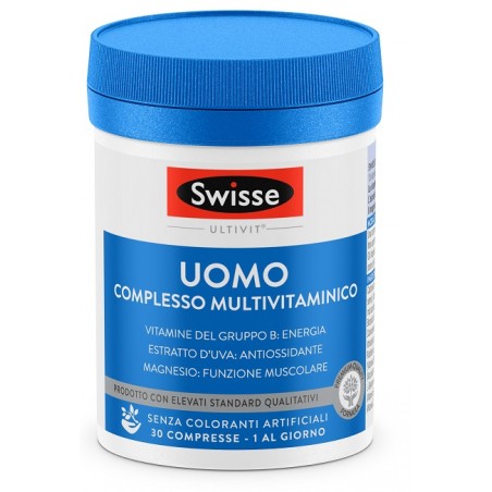 Swisse Multivitaminico Uomo 30 Compresse - Vitamine e sali minerali - 984621262 - Swisse - € 10,79