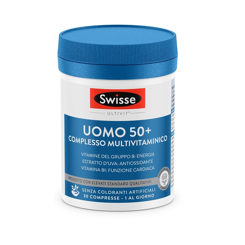 Swisse Multivitaminico Uomo 50+ 30 Compresse - Vitamine e sali minerali - 984621286 - Swisse - € 13,38
