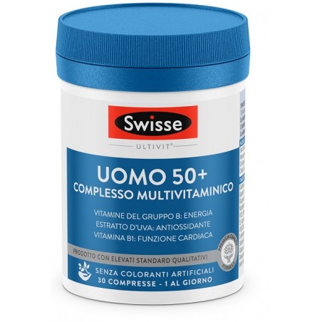 Swisse Multivitaminico Uomo 50+ 30 Compresse - Vitamine e sali minerali - 984621286 - Swisse - € 13,59