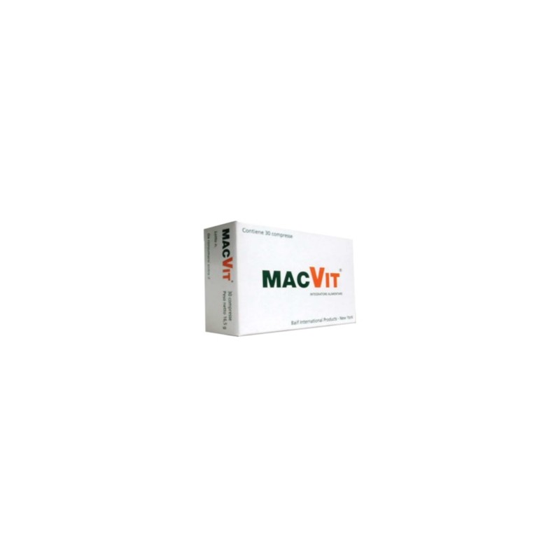 Baif Internat. Products N. Y. Macvit Vitaminico 30 Compresse - Integratori - 902513151 - Baif Internat. Products N. Y. - € 18,00