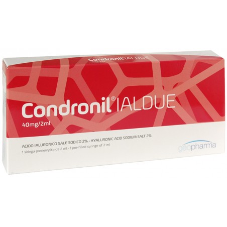 Geofarma Siringa Intra-articolare Condronil Ialdue Preriempita Acido Ialuronico Sale Sodico 40 Mg 2 Ml Geofarma - 1 Geofarma Siringa Intra-articolare Condronil Ialdue Preriempita Acido Ialuronico Sale Sodico 40 Mg 2 Ml Geofarma - 1