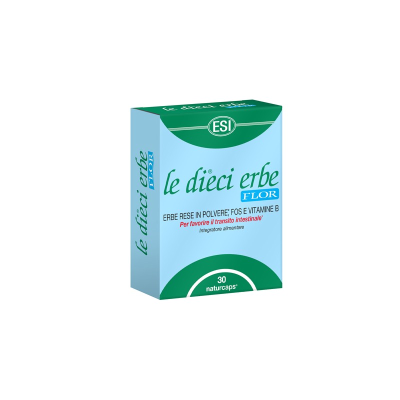 Esi Le Dieci Erbe Flor 30 Capsule - Integratori per regolarità intestinale e stitichezza - 902359948 - Esi - € 6,32