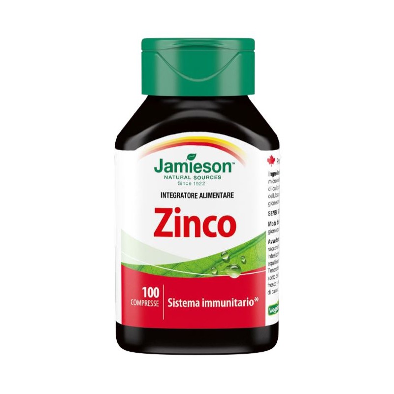 Biovita Jamieson Zinco 100 Compresse - Integratori per difese immunitarie - 981436518 - Jamieson - € 14,62