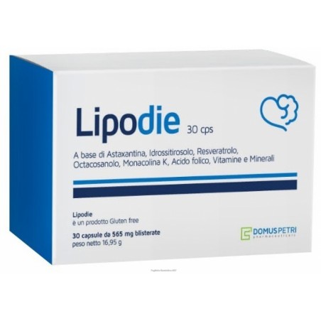 Lipodie Integratore Per Ipercolesterolemia 30 Compresse Domus Petri Pharmaceutic. - 1 Lipodie Integratore Per Ipercolesterolemia 30 Compresse Domus Petri Pharmaceutic. - 1