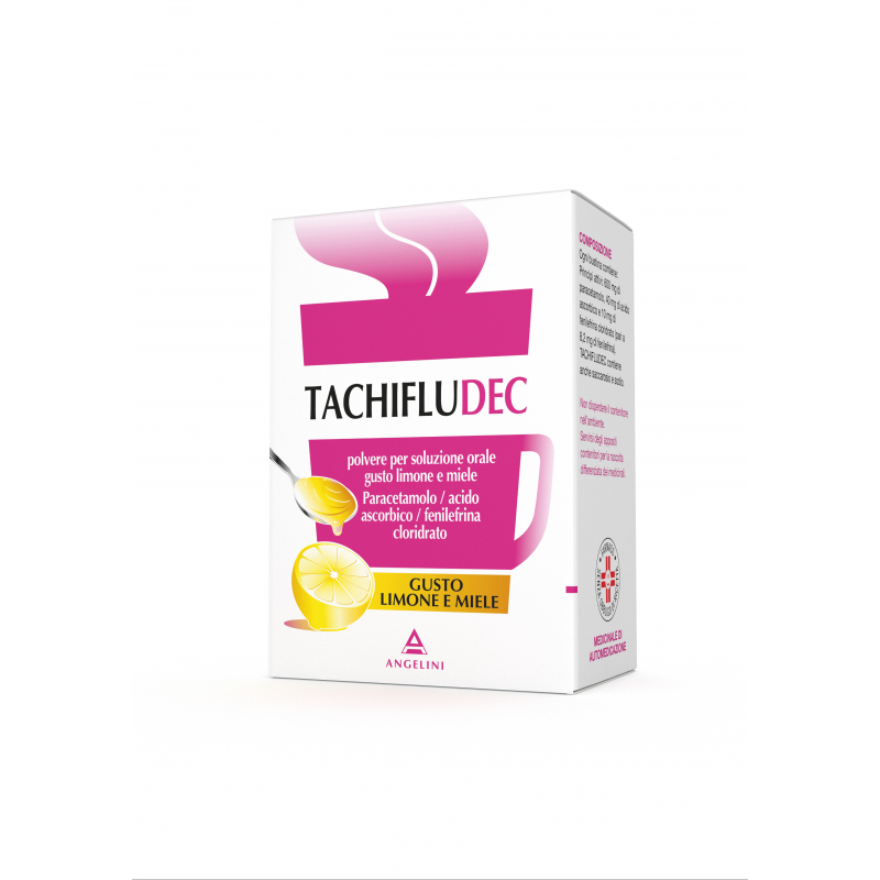Tachifludec Gusto Limone E Miele Polvere Per Soluzione Orale 10 Buste - Farmaci per febbre (antipiretici) - 034358022 - Tachi...