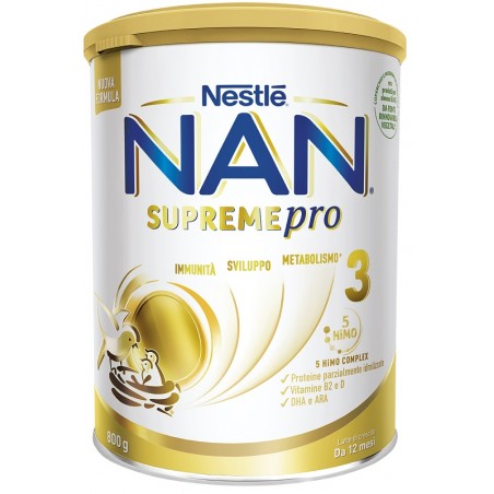 Nestle' It. Nan Supreme Pro 3 800 G - Latte in polvere e liquido per neonati - 941437182 - Nestle' It. - € 21,16