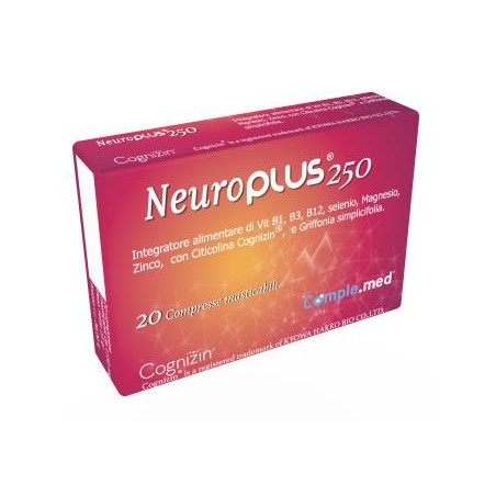 Comple. Med Neuroplus 250 20 Compresse Masticabili - Vitamine e sali minerali - 983803952 - Comple. Med - € 28,55