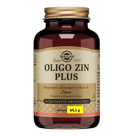 Solgar It. Multinutrient Oligo Zin Plus 50 Tavolette - Integratori per difese immunitarie - 947260497 - Solgar - € 17,45