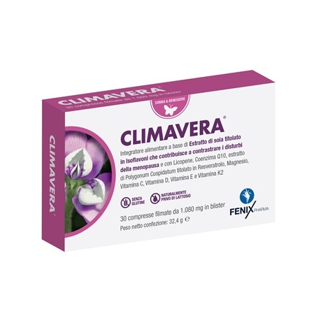 S. F. Group Climavera 30 Compresse - Integratori per ciclo mestruale e menopausa - 924254562 - S. F. Group - € 22,12
