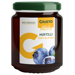 Farmafood Giusto Solo Frutta Marmellata Mirtilli 284 G - Sostitutivi pasto e sazianti - 984708002 - Giusto - € 5,51