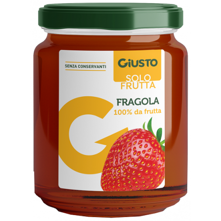 Farmafood Giusto Solo Frutta Marmellata Fragole 284 G - Sostitutivi pasto e sazianti - 984708014 - Giusto - € 4,29