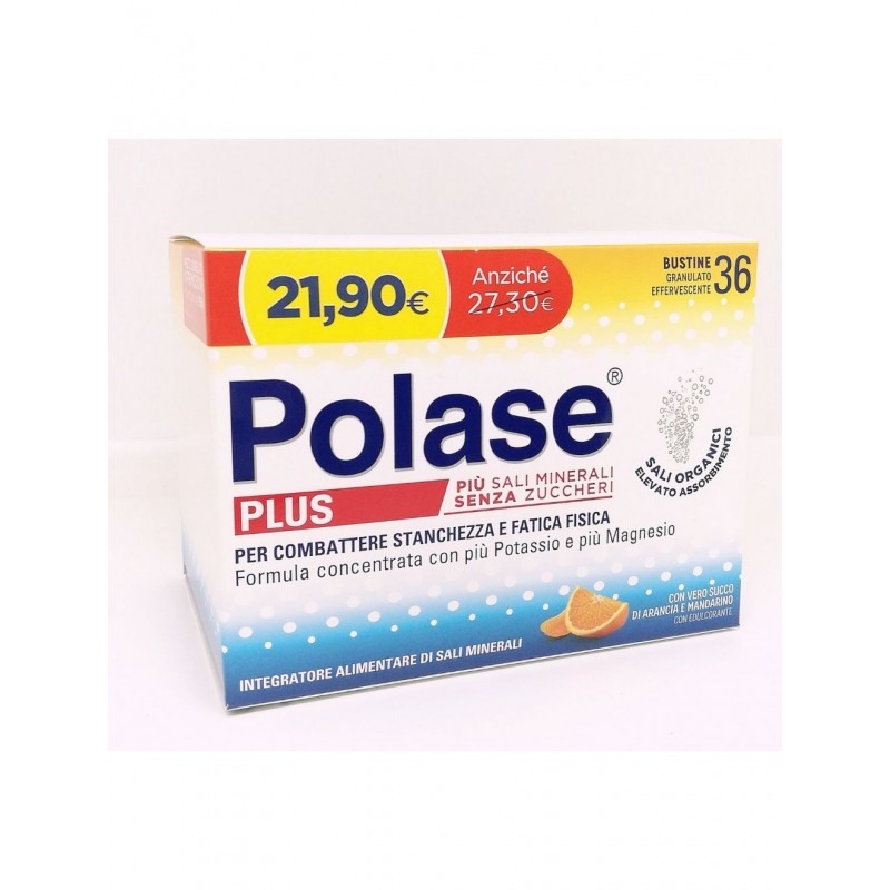 Polase Plus Magnesio e Potassio 36 Bustine - Vitamine e sali minerali - 981364868 - Polase - € 21,90