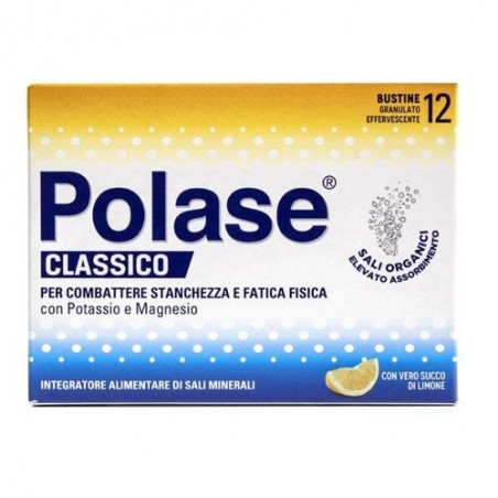 Polase Limone Integratore Di Magnesio e Potassio 12 Bustine Polase - 1 Polase Limone Integratore Di Magnesio e Potassio 12 Bustine Polase - 1