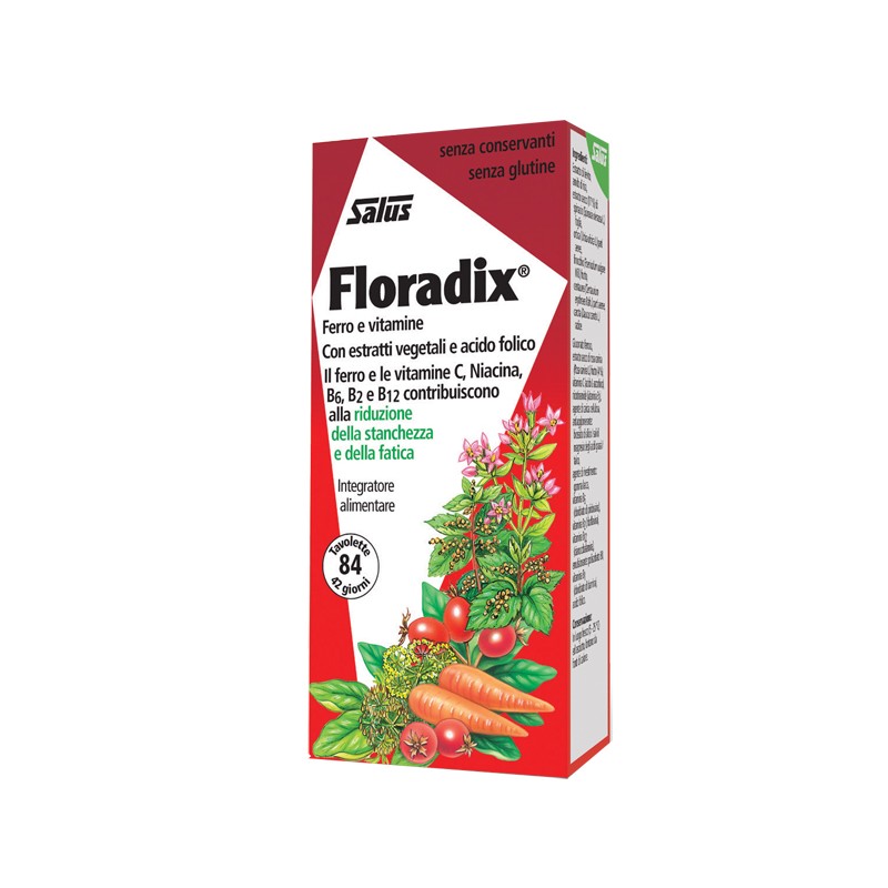 Salus Haus Gmbh & Co Kg Floradix 84 Tavolette - Vitamine e sali minerali - 906705999 - Salus Haus Gmbh & Co Kg - € 14,30