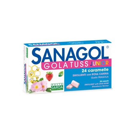 Sanagol GolaTuss Junior Fragola 24 Caramelle - Caramelle - 904454624 - Sanagol - € 5,48