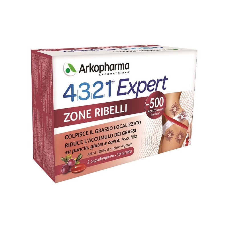 Arkofarm 4321 Expert Zone Ribelli 60 Capsule - Integratori per dimagrire ed accelerare metabolismo - 976013831 - Arkofarm - €...