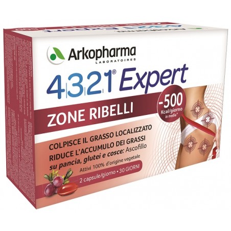 Arkofarm 4321 Expert Zone Ribelli 60 Capsule - Integratori per dimagrire ed accelerare metabolismo - 976013831 - Arkofarm - €...