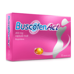 Buscofen act 400 Mg Ibuprofene 12 Capsule Molli - Farmaci per dolori muscolari e articolari - 041631021 - Buscofen