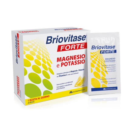 Montefarmaco Otc Briovitase Forte Magnesio e Potassio 20 Bustine - Vitamine e sali minerali - 935342446 - Briovitase - € 7,95