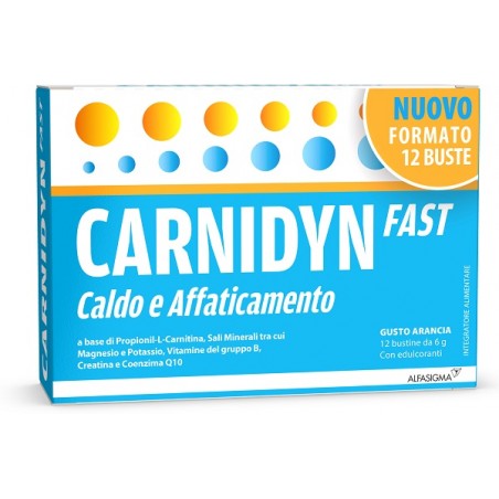 Alfasigma Carnidyn Fast 12 Bustine - Vitamine e sali minerali - 983282892 - Carnidyn - € 16,00