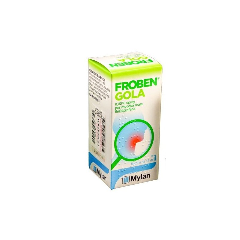 Froben Gola 0,25% Spray Per Mucosa Orale 15 Ml - Farmaci per mal di gola - 042822027 - Froben - € 7,92