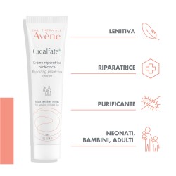 Avène Cicalfate+ Crema Ristrutturante Purificante e Protettiva 40 Ml - Trattamenti per dermatite e pelle sensibile - 97766203...
