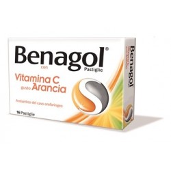 Benagol Vitamina C Gusto Arancia 16 Pastiglie - Farmaci per mal di gola - 016242238 - Benagol - € 5,94