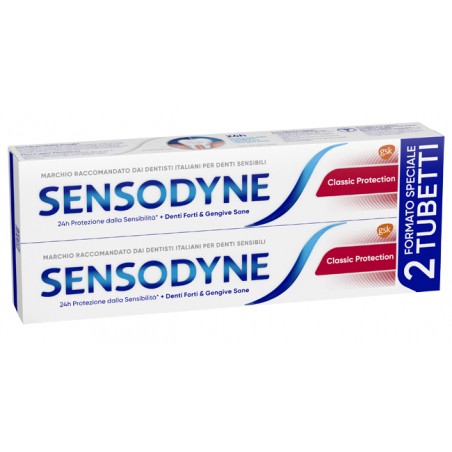Sensodyne Classic Protection Dentifricio con Fluoro 2x75 Ml - Dentifrici e gel - 983833500 - Sensodyne - € 6,27