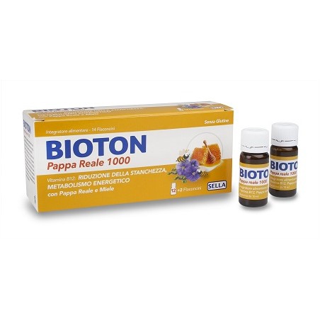 Sella Bioton Pappa Reale 1000 14 Flaconcini - Integratori per concentrazione e memoria - 972462687 - Sella - € 12,21