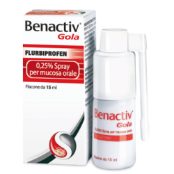 Benactiv Gola Spray Per Mucosa Orale 15 Ml - Farmaci per mal di gola - 033262041 - Benactiv