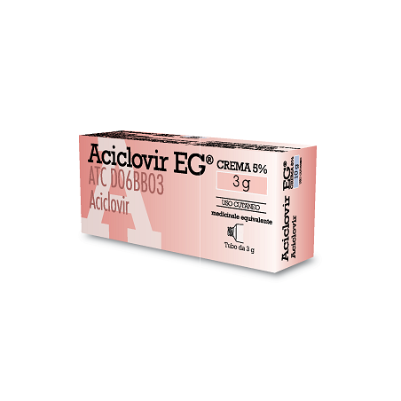 Aciclovir EG 5% Crema Per Herpes Labiale 3 G - Farmaci per herpes labiale - 032307047 - Aciclovir - € 5,14