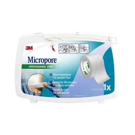 3m Italia Cerotto In Carta 3m Micropore Surgical Tape M5x25mm Dispenser - Medicazioni - 980486474 - 3m Italia - € 4,54