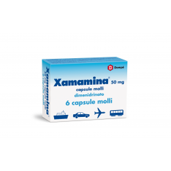 Xamamina Antinausea E Antiemetico 50 Mg 6 Capsule Molli - Farmaci per nausea, mal di mare e mal d'auto - 002955060 - Xamamina