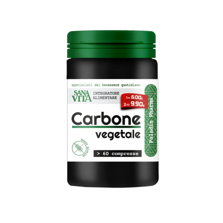 Paladin Pharma Sanavita Carbone Vegetale 60 Compresse Paladin Pharma - 1 Paladin Pharma Sanavita Carbone Vegetale 60 Compresse Paladin Pharma - 1