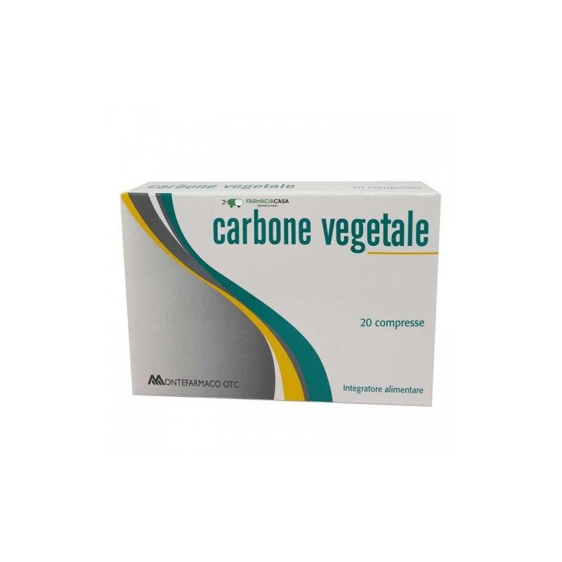 Montefarmaco OTC Carbone Vegetale 20 Compresse - Integratori per regolarità intestinale e stitichezza - 900352283 - Montefarm...