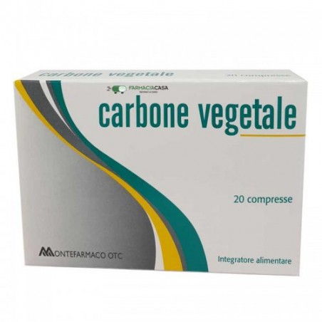 Montefarmaco OTC Carbone Vegetale 20 Compresse - Integratori per regolarità intestinale e stitichezza - 900352283 - Montefarm...