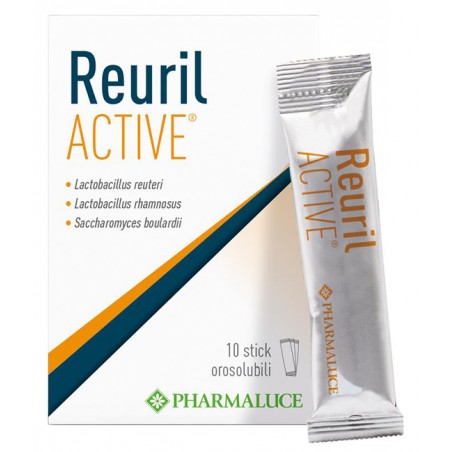 Pharmaluce Reuril Active 10 Stick - Integratori di fermenti lattici - 939161446 - Pharmaluce - € 14,80