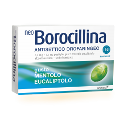 Neoborocillina Antisettico Orofaringeo Mentolo Eucaliptolo 16 Pastiglie - Farmaci per mal di gola - 004901195 - Neoborocillina