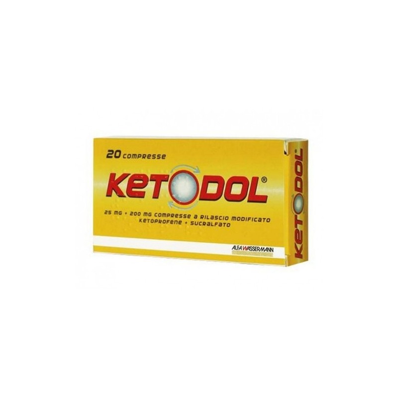 EG Ketodol 25 Mg + 200 Mg Per Dolori di Varia Natura 20 Compresse - Farmaci per dolori muscolari e articolari - 028561037 - E...