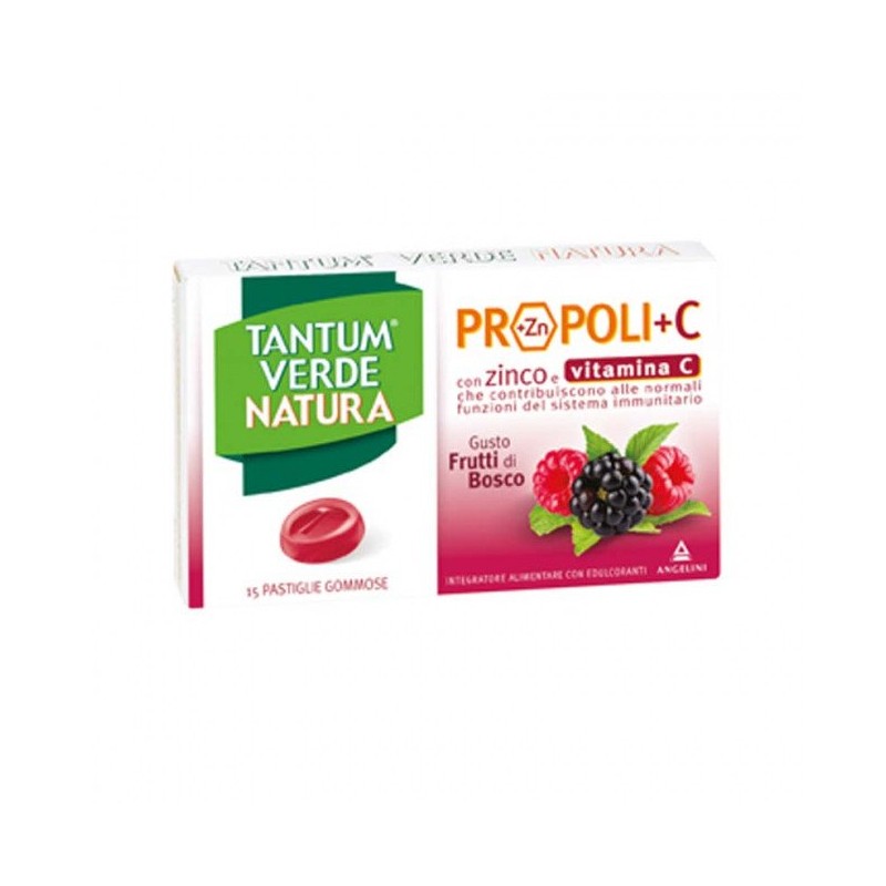 Tantum Verde Natura Propoli+c Con Zinco E Vitamina C 15 Pastiglie - Integratori per difese immunitarie - 973712247 - Tantum V...