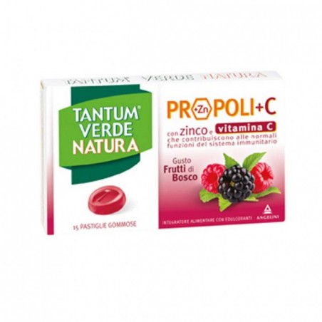 Tantum Verde Natura Propoli+c Con Zinco E Vitamina C 15 Pastiglie - Integratori per difese immunitarie - 973712247 - Tantum V...