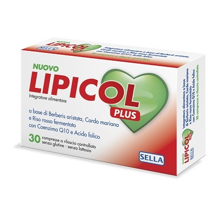 Sella Lipicol Plus 30 Compresse Retard - Integratori per il cuore e colesterolo - 983317239 - Sella - € 15,99